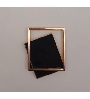 Çanta Aksesuar Light Gold Çerçeve Model Siyah Renk Mıknatıslı Kilit