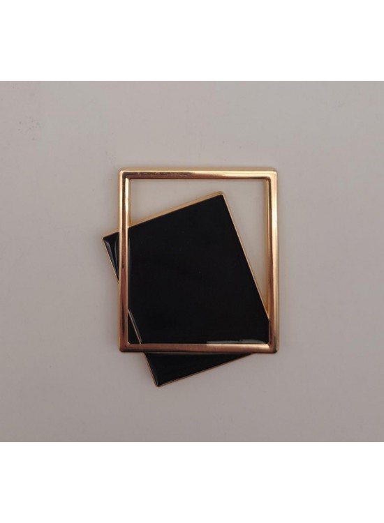 Çanta Aksesuar Light Gold Çerçeve Model Siyah Renk Mıknatıslı Kilit Çanta Aksesuar Light Gold Çerçeve Model Siyah Renk Mıknatıslı Kilit