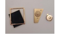 Çanta Aksesuar Light Gold Çerçeve Model Siyah Renk Mıknatıslı Kilit Çanta Aksesuar Light Gold Çerçeve Model Siyah Renk Mıknatıslı Kilit
