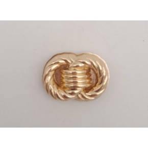 Çanta Aksesuar Light Gold Çift Daire Mıknatıslı Kilit