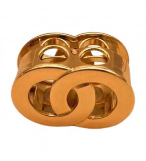 Çanta Aksesuar Light Gold Çift Halka Yaylı Büzgü Aparatı