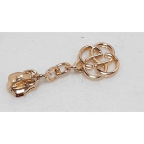 Çanta Aksesuar Light Gold Fermuar Başı Örgü Desen