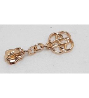 Çanta Aksesuar Light Gold Fermuar Başı Örgü Desen