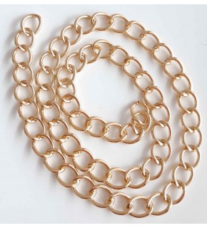 Çanta Aksesuar Light Gold Geniş Çanta Zinciri 100 Cm