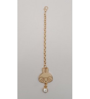 Çanta Aksesuar Light Gold Kitty Sarkaç Süs Bej Renk