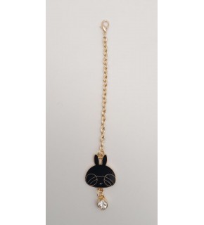 Çanta Aksesuar Light Gold Kitty Sarkaç Süs Siyah Renk