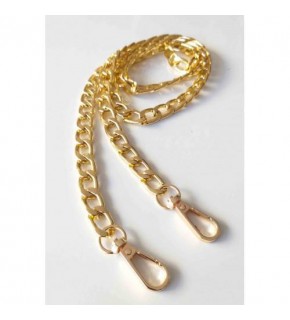Çanta Aksesuar Light Gold Klasik İnce Zincir Kancalı 120 Cm
