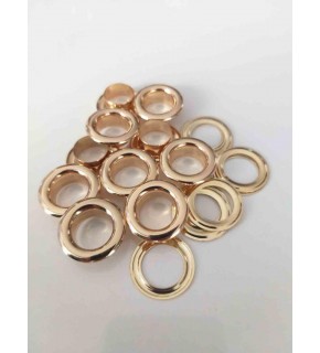 Çanta Aksesuar Light Gold Renk 10'Lu Kuşgözü Kapsül 28 Numara