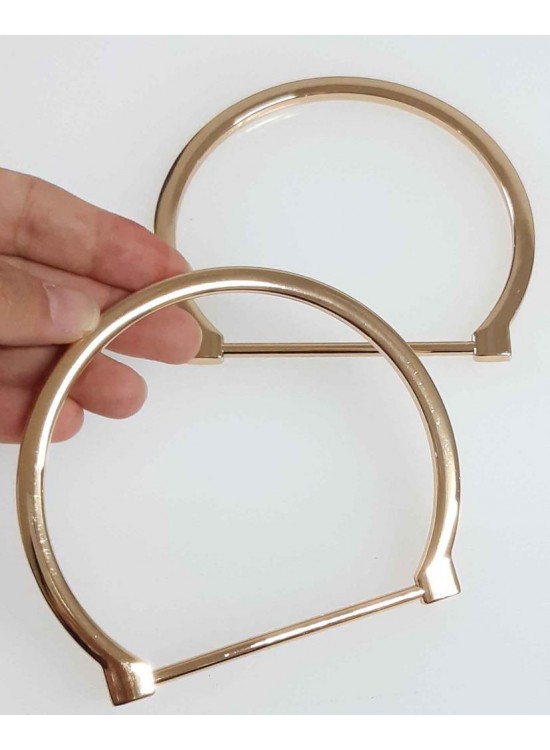 Çanta Aksesuar Light Gold Renk 11X9 Cm  Metal Çanta Sapı