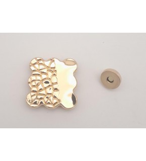 Çanta Aksesuar Light Gold Renk 4.5 cm Mıknatıslı Kilit