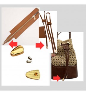 Çanta Aksesuar Light Gold Renk Fermuar Stop Büzgü Ucu 2 Adet