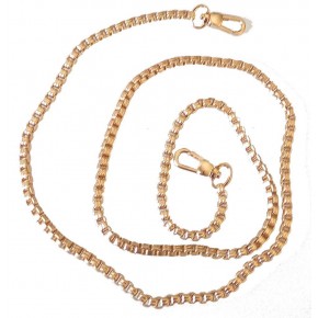 Çanta Aksesuar Light Gold Renk Kare Model Çanta Zinciri (100 Cm)