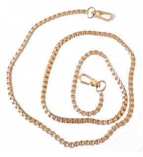 Çanta Aksesuar Light Gold Renk Kare Model Çanta Zinciri (100 Cm)