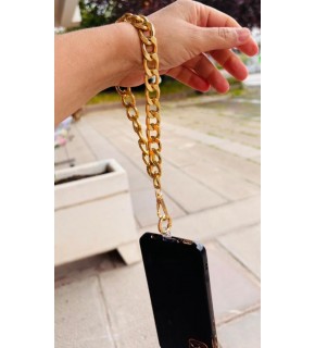 Çanta Aksesuar Light Gold Renk Telefon Bilek Askısı, Telefon Zinciri, Telefon Askısı, Tüm Telefon Kılıfları İçin Uygundur