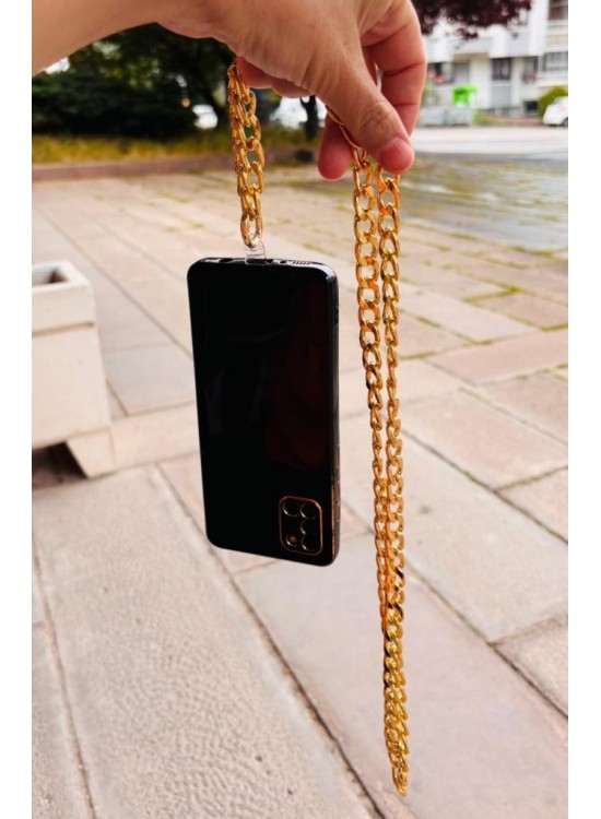 Çanta Aksesuar Light Gold Renk Telefon Boyun Askısı, Telefon Zinciri, Telefon Askısı, Tüm Telefon Kılıfları İçin Uygundur