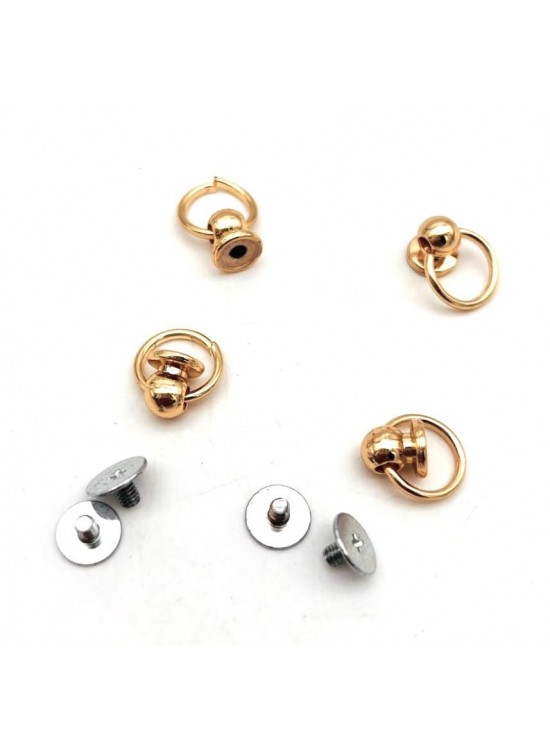 Çanta Aksesuar Light Gold Vidalı Askı Küçük Boy 4 Adet