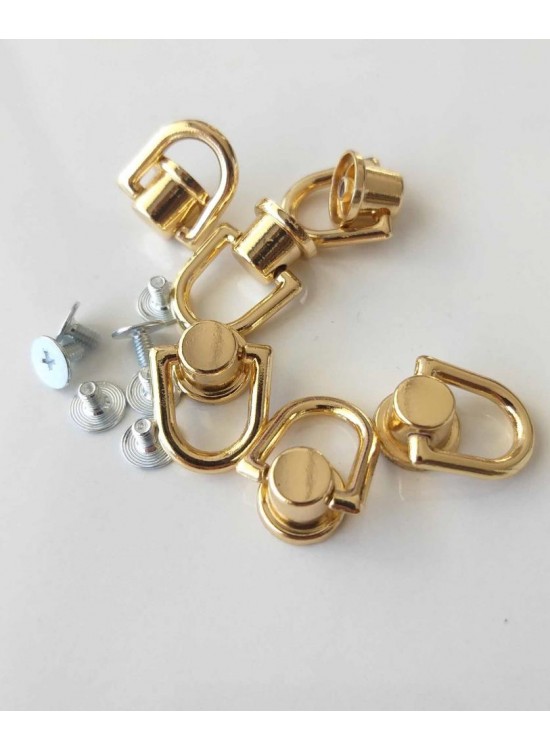 Çanta Aksesuar Light Gold Vidalı Askı Örgü Çanta İçin Büyük Boy 1 Adet