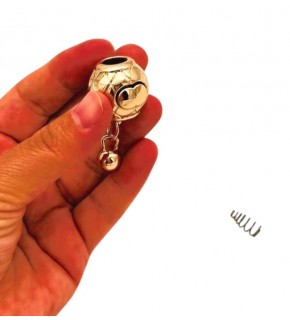 Çanta Aksesuar Light Gold Yuvarlak Yaylı Büzgü Aparatı