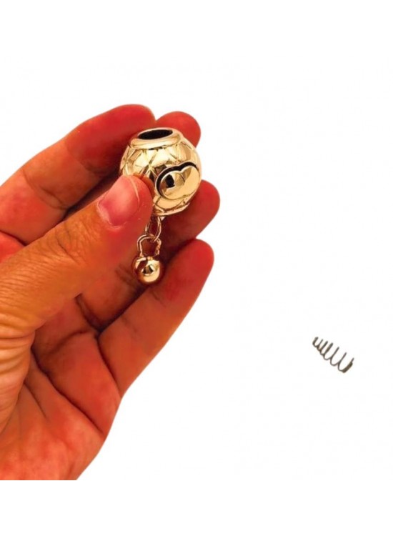 Çanta Aksesuar Light Gold Yuvarlak Yaylı Büzgü Aparatı