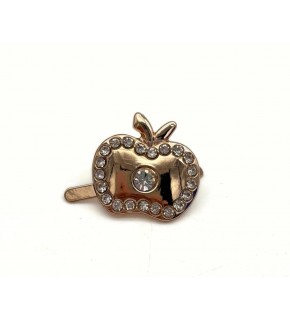 Çanta Aksesuar Light Renk 1.5 Cm Elma  Model Plaka Süs