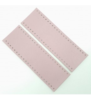 Çanta Aksesuar Lila Gerçek Deri Tutma Sapı 18X6 Cm Simit Sap