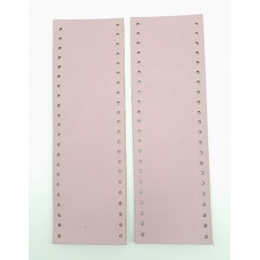 Çanta Aksesuar Lila Gerçek Deri Tutma Sapı 18X6 Cm Simit Sap