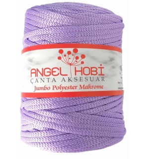 Çanta Aksesuar Lila Renk 5 Mm Jumbo Polyester Makrome No:8