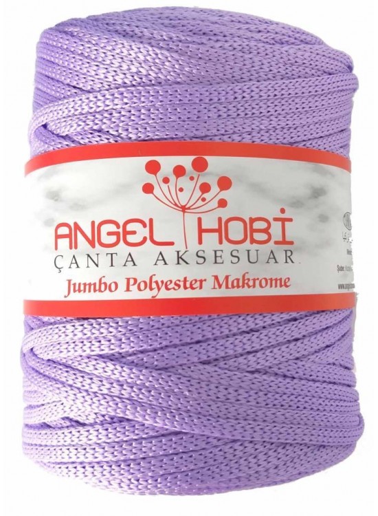 Çanta Aksesuar Lila Renk 5 Mm Jumbo Polyester Makrome No:8