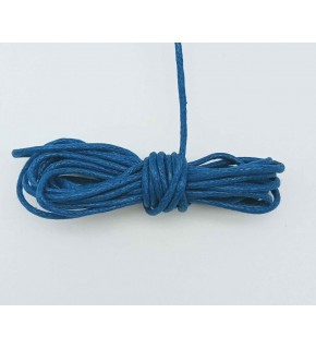 Çanta Aksesuar Mavi Renk Mumlu Koton İp 5 Metre