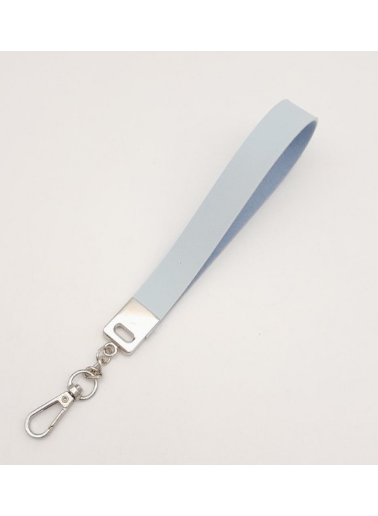 Çanta Aksesuar Mavi Tek Kat Suni Deri Zincirli Elcik Gümüş Metal