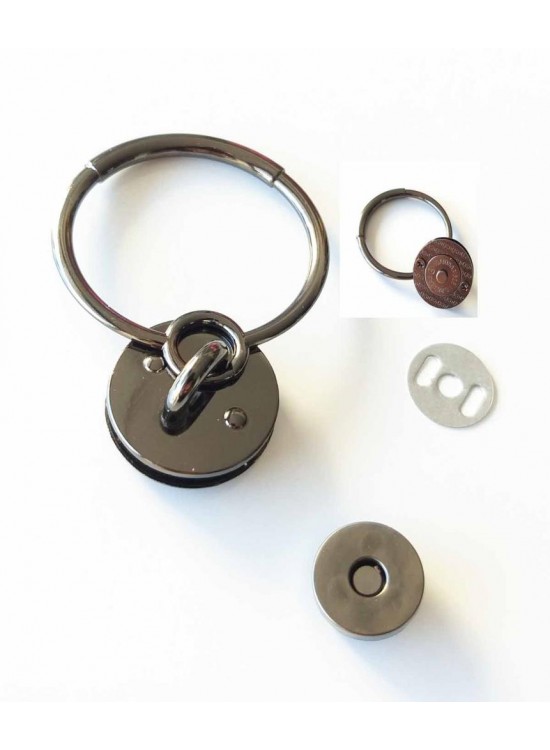 Çanta Aksesuar Mıknatıslı Ve Tutmalı Kilit Füme