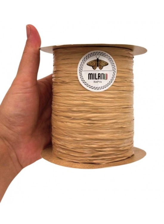 Çanta Aksesuar Milano Rafya 100 gr (no:36)(Koyu Karamel)