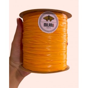 Çanta Aksesuar Milano Rafya Amber Turuncusu  Renk 100 gr (no:43)