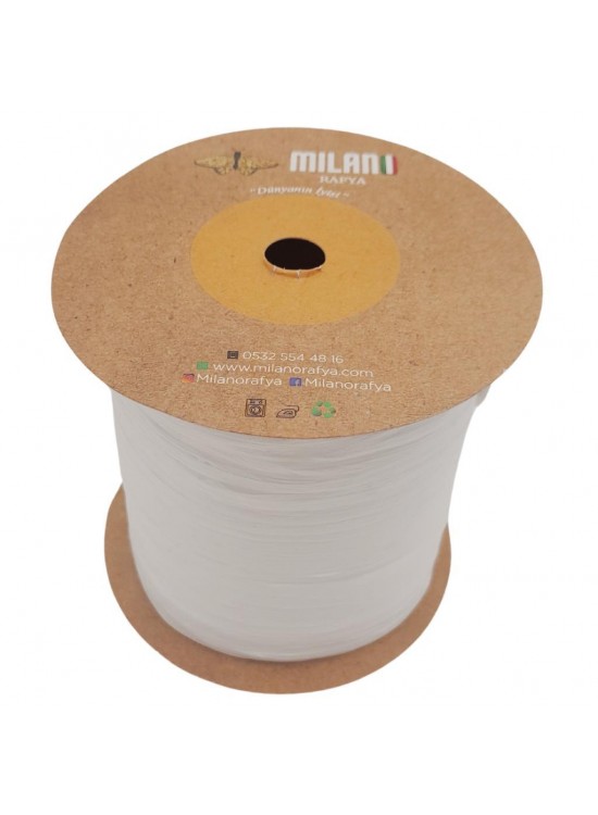 Çanta Aksesuar Milano Rafya Beyaz Renk 100 gr