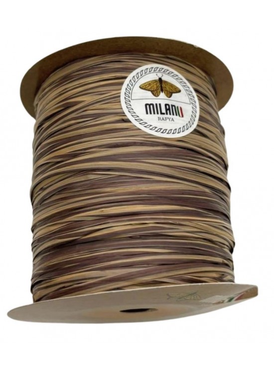 Çanta Aksesuar Milano Rafya Ebruli Kahve Tonlu Renk 100 gr (D-13)