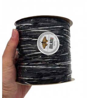 Çanta Aksesuar Milano Rafya S42 Siyah Gümüş Simli 100 gr