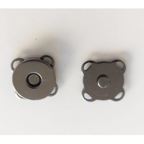 Çanta Aksesuar Mini Dikilebilir Mıknatıslı Çıtçıt Füme