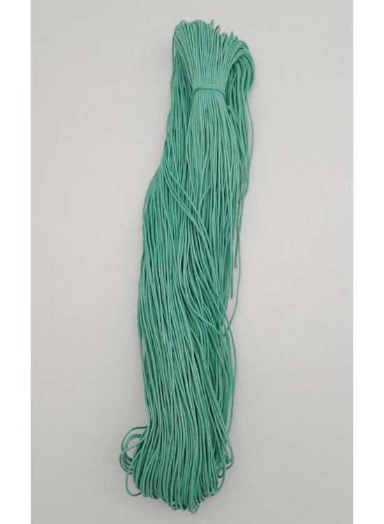 Çanta Aksesuar Mint Yeşil Renk Mumlu Koton İp