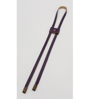 Çanta Aksesuar Mor Gerçek Deri Büzgü Antik Metalli