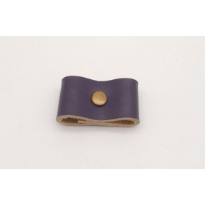 Çanta Aksesuar Mor Gerçek Deri Büzgülük Antik Metalli