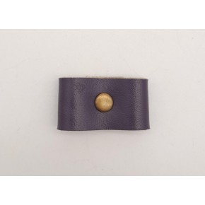 Çanta Aksesuar Mor Gerçek Deri Büzgülük Antik Metalli