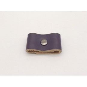 Çanta Aksesuar Mor Gerçek Deri Büzgülük Füme Metalli