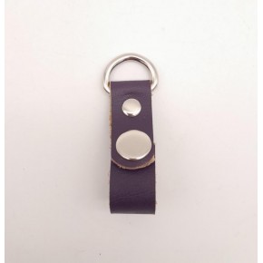 Çanta Aksesuar Mor Gerçek Deri Çıtçıtlı Sapucu Böce Gümüş Metalli 1 Adet