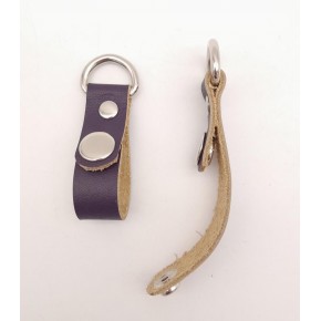 Çanta Aksesuar Mor Gerçek Deri Çıtçıtlı Sapucu Böce Gümüş Metalli