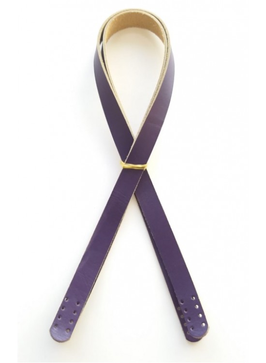 Çanta Aksesuar Mor Renk Gerçek Deri 70X2 Cm Çift Sap Çanta Aksesuar Mor Renk Gerçek Deri 70X2 Cm Çift Sap