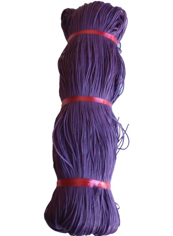 Çanta Aksesuar Mor Renk Mumlu Koton İp