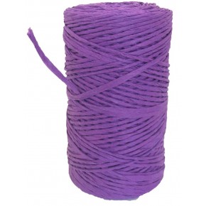 Çanta Aksesuar Mor Renkli Bükümlü Rafya No:15