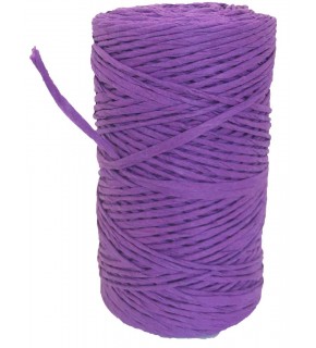 Çanta Aksesuar Mor Renkli Bükümlü Rafya No:15