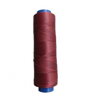 Çanta Aksesuar Mumlu Deri Dikme İpi Bobin Bordo Renk