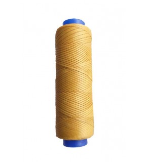 Çanta Aksesuar Mumlu Deri Dikme İpi Bobin Hardal Sarı Renk